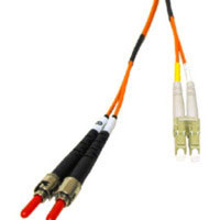 Cablestogo 7m LC/ST Duplex 62.5/125 Multimode Fiber Patch Cable (33203)